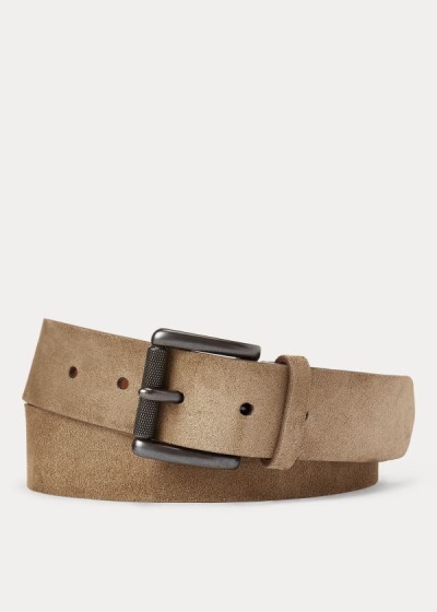 Men's Ralph Lauren Suede Roller-Buckle Belt | 591362ZKJ